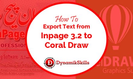 How To  Export Text from  Inpage 3.2 to  Coral Draw