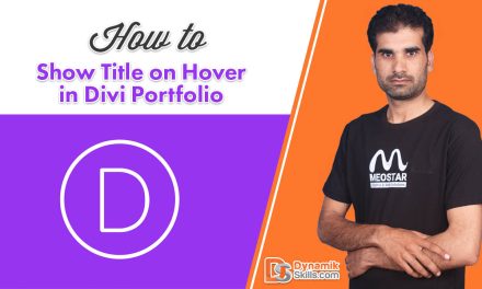 How to Show Title On Hover in Divi Portfolio Module