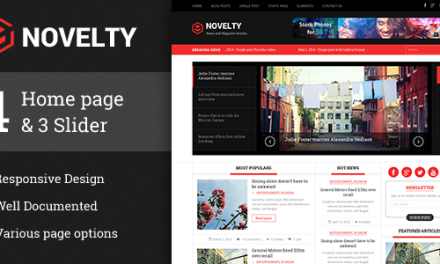 Novelty responsive HTML5 template